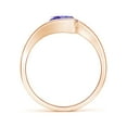 thumbnail image 2 of Angara Natural 1.45 Ct. Tanzanite Solitaire Ring in 14K Rose Gold for Women (Ring Size: 12), 2 of 9