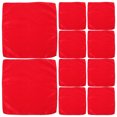 thumbnail image 1 of VERDANVERSE 50 Pcs Serviettes Carrées en Satin Rouge Réutilisables en Polyester pour Anniversaire et Mariage, 1 of 7
