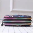 thumbnail image 2 of Cartera de lona de tres capas para mujer, cartera larga, bolso de mano para mujer, monedero de gran capacidad, bolso informal para teléfono móvil, 2 of 6