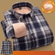 thumbnail image 5 of Blusa y camisa de manga larga con cuello vuelto para hombre, estilo informal, de talla grande, a la moda, con bolsillos de polar, con solapa y botones, de poliéster, 5 of 5