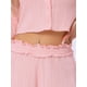 thumbnail image 5 of Conjunto de lounge para mujeres INSPIRE CHIC, pijamas de manga larga, camisas de botones con pantalones cortos, conjunto de 2 piezas, sets de entrenamiento Y2K, XS, rosa, 5 of 5