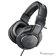 Audio-Technica ATH-M20x Professional Studio Monitor Headphones, Wired Over-Ear Headphones with 40mm Drivers