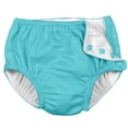 thumbnail image 1 of i play Unisex Reusable Absorbent Baby Swim Diapers - Swimming Suit Bottom | No Other Diaper Necessary Aqua Blue 12 Months, 1 of 6