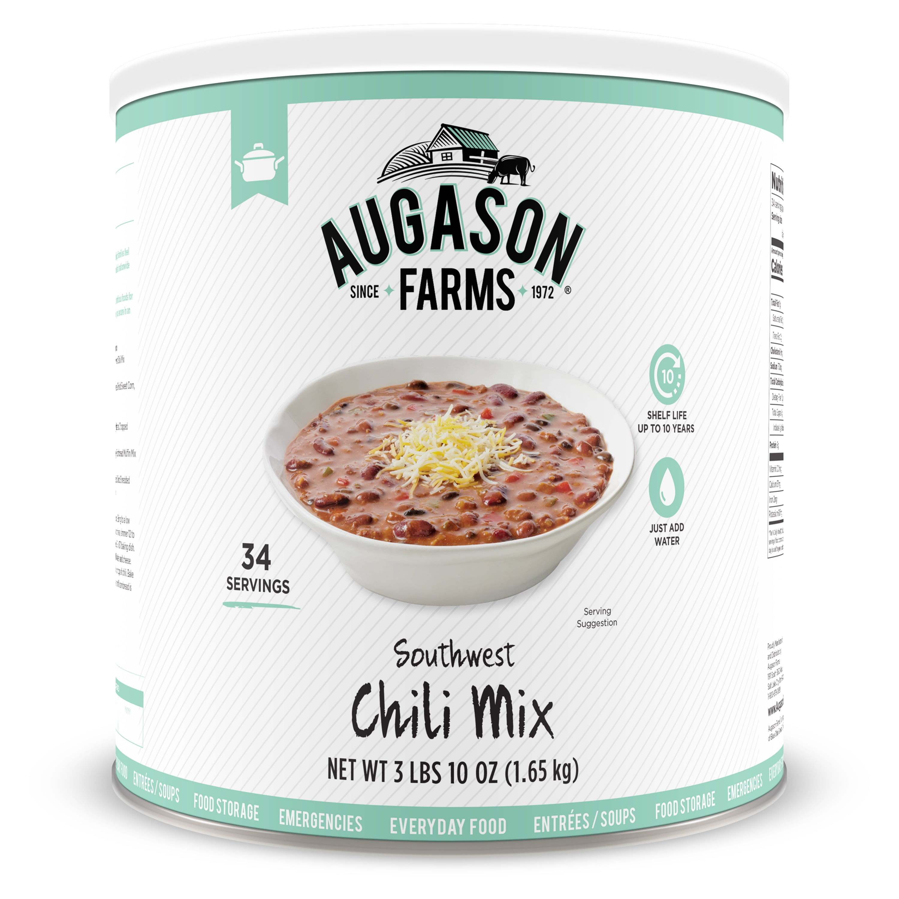 Augason Farms VEGETABLE BEEF Flavored Soup Mix BIG Can Emergency MRE's Meal Food 