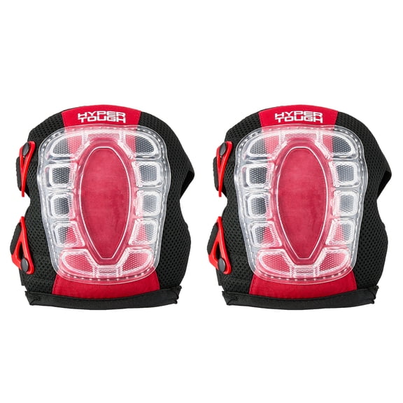 Hyper Tough Pressure Dispersing Foam Knee Pads, 2 Pack