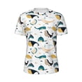 thumbnail image 5 of Wukai Cute Whale Print Men's Short-Sleeved Mesh T-Shirt,Quick-Dry Short Sleeve Workout T-Shirt-3X-Large, 5 of 8