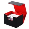 thumbnail image 3 of Estuche De Cubierta, Caja De Cubierta De Tarjeta Caja De Tarjeta De Juego De Gran Capacidad Para Más De 100 Tarjetas Con Funda Contenedor De Cuero De Tarjeta De Cubierta Con Cerradura Magnética Para A Muyoka Hogar, 3 of 7