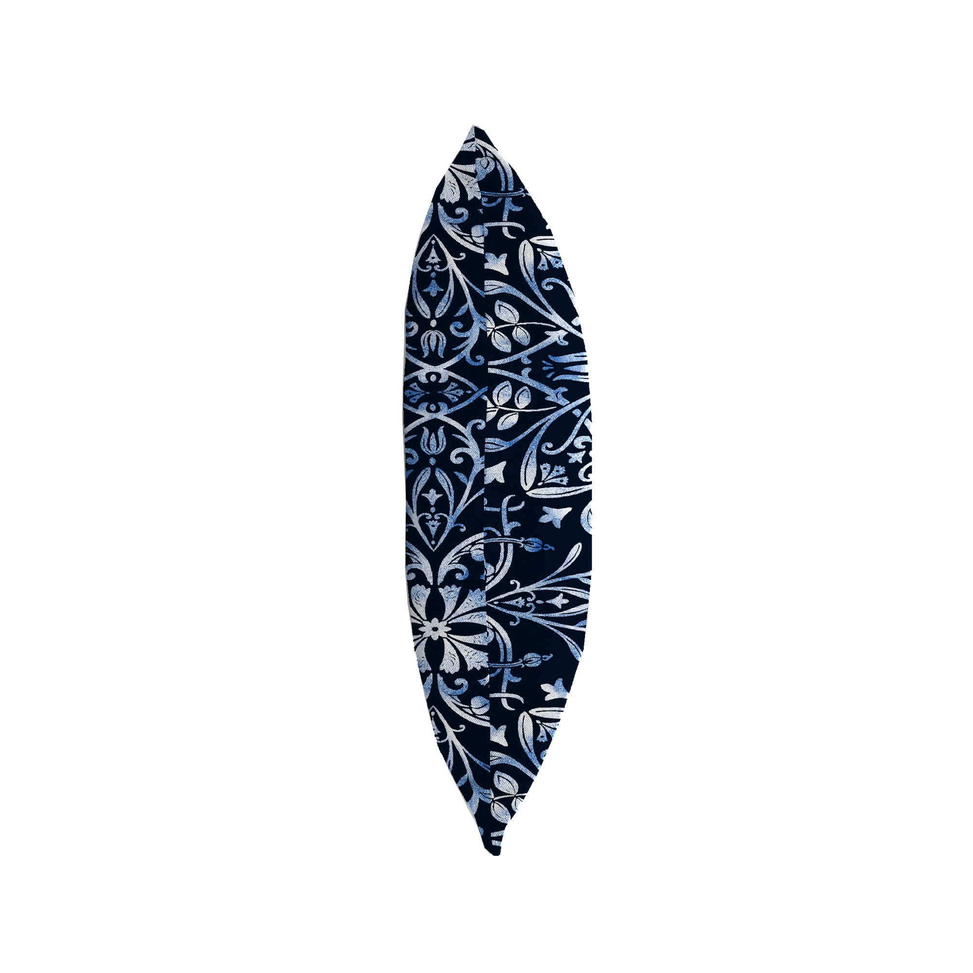 Jordan Manufacturing 18" x 18" Dresden Midnight Navy Damask Square Outdoor Throw Pillow (2 Pack)