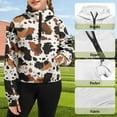 thumbnail image 3 of Chaqlin Classic Cow Print Outdoor Sweatshirts Camping Sweatshirt with Pocket Hiking Sweatshirts School Sweatshirt Size 5-6, 3 of 7
