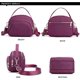 thumbnail image 3 of sac Bandoulire Pour Tlphone Pour Femme (violet), Sac Bandoulire Pour Fille En Nylon Avec Fermeture Clair, Portefeuille Mobile Fermeture Clair, 3 of 5