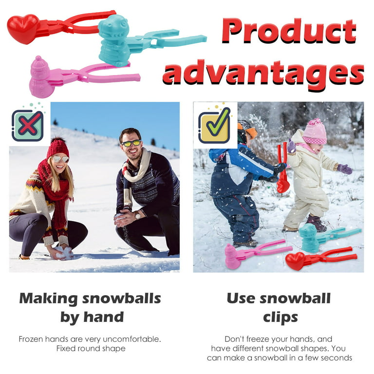 Outdoor Kids Snow Toys Snow Ball Molds Dinosaur Shape Snow Ball