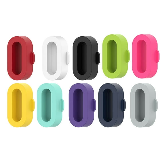 Yibooy 10pcs Anti-dust Charging Port Cover for Garmin Fenix 7 7S 7X 6 5 5X (Multicolor)