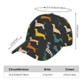 thumbnail image 2 of Sikiie Plaid Dachshund Unisex Vintage Washed Unstructured Baseball Cap Soft Cap Adjustable Unisex Baseball Hat Dad Hat, 2 of 6