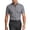 Gray, variant on COSFO Short Sleeve Button Up Shirts for Men Work Summer Shirts Collared Solid Slim Fit Business Casual Tops