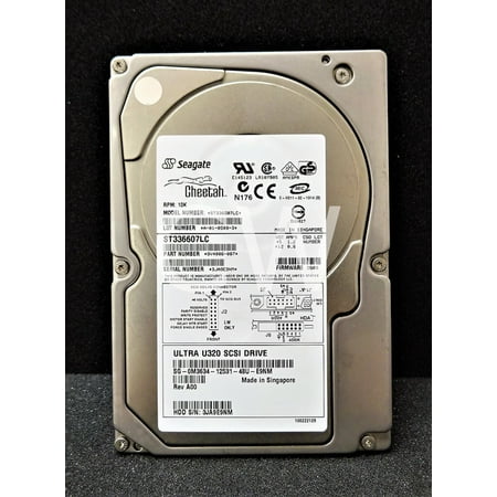 Scsi 320 Hard Disk Drive - Seagate ST336607LC 36GB 10000RPM U320 80Pin 3.5