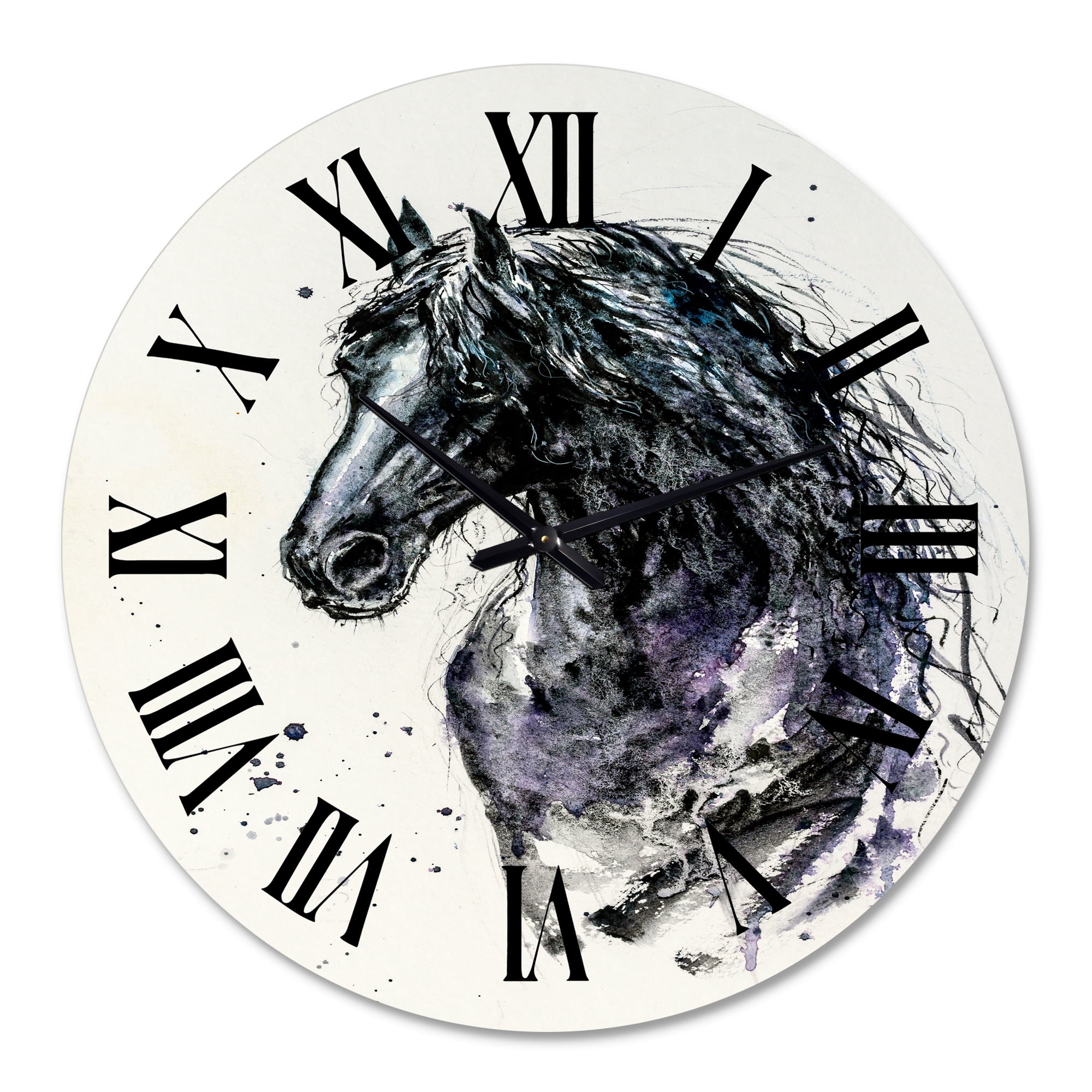 Designart 1 in Farmhouse Wall Clock