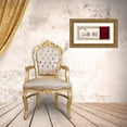 thumbnail image 3 of Mauro 32x16 Gold Ornate Wood Framed with Double Matting Museum Art Print Titled - Mauro Tranquility Panel I, 3 of 4