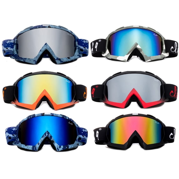 Cloud 9 - Snow Goggles "Gorilla" Adult Camo Anti-Fog Dual Lens UV400 Snowboarding Ski (1 Pair only, choose your color)