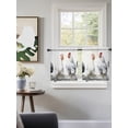 thumbnail image 3 of Sheer Kitchen Tier Curtains 36 Inch length, Rod Pocket Half Curtains Short Drapes, Light Filtering Chiffon Small Window Treatments 2 Panels 27.5"W x 36"L, 3 of 7