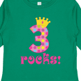 thumbnail image 4 of Inktastic 3rd Birthday Rocks Princess 3 Year Old Girls Long Sleeve Toddler T-Shirt, 4 of 5