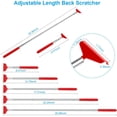 thumbnail image 2 of Portable Extendable Back Scratcher, Metal Stainless Steel Telescoping Back Scratcher Tool, 2 of 6