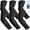 6 Black, variant on Trace Kasa 6 Pairs Cooling Arm Compression Sleeve Sun Protection Arm Sleeves for Men Women for Sports