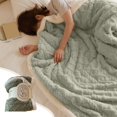 thumbnail image 1 of JUNWELL Extra Soft Fuzzy Faux Fur Throw   Flannel Throw   Heating Throw  Electric  Warm Plush   for Spring & Summer (Yellow), 1 of 9