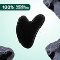 thumbnail image 5 of Gua Sha Facial Tool Guasha Board Natural Jade Stone for SPA Acupuncture Therapy Trigger Point Treatment, Relieve Muscle Tensions Reduce Puffiness (Black), 5 of 6