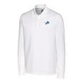 thumbnail image 2 of Men's Cutter & Buck White Detroit Lions Big & Tall Advantage Eco Pique DryTec Tri-Blend Long Sleeve Polo, 2 of 3