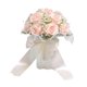 thumbnail image 2 of Bouquet de Boda para Novia, Ramo de Nupcial, Flores de Seda Artificiales, Celebrando Flores para Fiesta, Ducha de Novia Rosa, 2 of 8