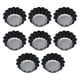 thumbnail image 1 of Cateissary 8x moldes de tarta negros resistentes a altas temperaturas para moldes de tarta de huevo reutilizables profesionales Herramientas y accesorios para hornear, 1 of 6