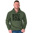 thumbnail image 3 of Best Dad Ever Cool Fathers Day Gift Men's Big & Tall Graphic Hoodie Brisco Brands 2X, 3 of 4