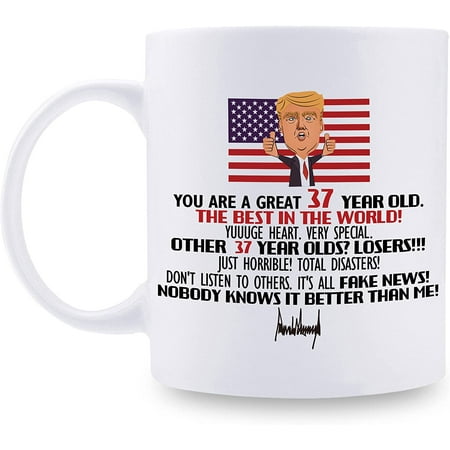 

Trump 60th Birthday Gifts for Women Men - Trump 60th Birthday Mug for Grandma Grandpa Mom Dad Wife Brother Sister Husband Friends - 11 oz Coffee Mug (60th Birthday Gift)