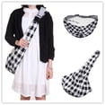 thumbnail image 1 of Porte-chien Noir et Blanc (Bas 60cm), Bandoulière Réversible Porte-Chien, Bandoulière Réglable pour Chien, Sac de Transport pour Chiot avec Crochet de Collier pour Chien / Chat / Lapin jusqu'à 4,99 Kg, 1 of 5