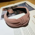 thumbnail image 3 of Hontri Heardband on Sale, Fashionable Women's Knitted Tie Hairpin Hairband Headband Knot Hair Headband 1Pc Hairband Pink, 3 of 3