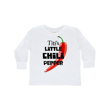 

Inktastic Titi s Little Chili Pepper Gift Toddler Boy or Toddler Girl Long Sleeve T-Shirt