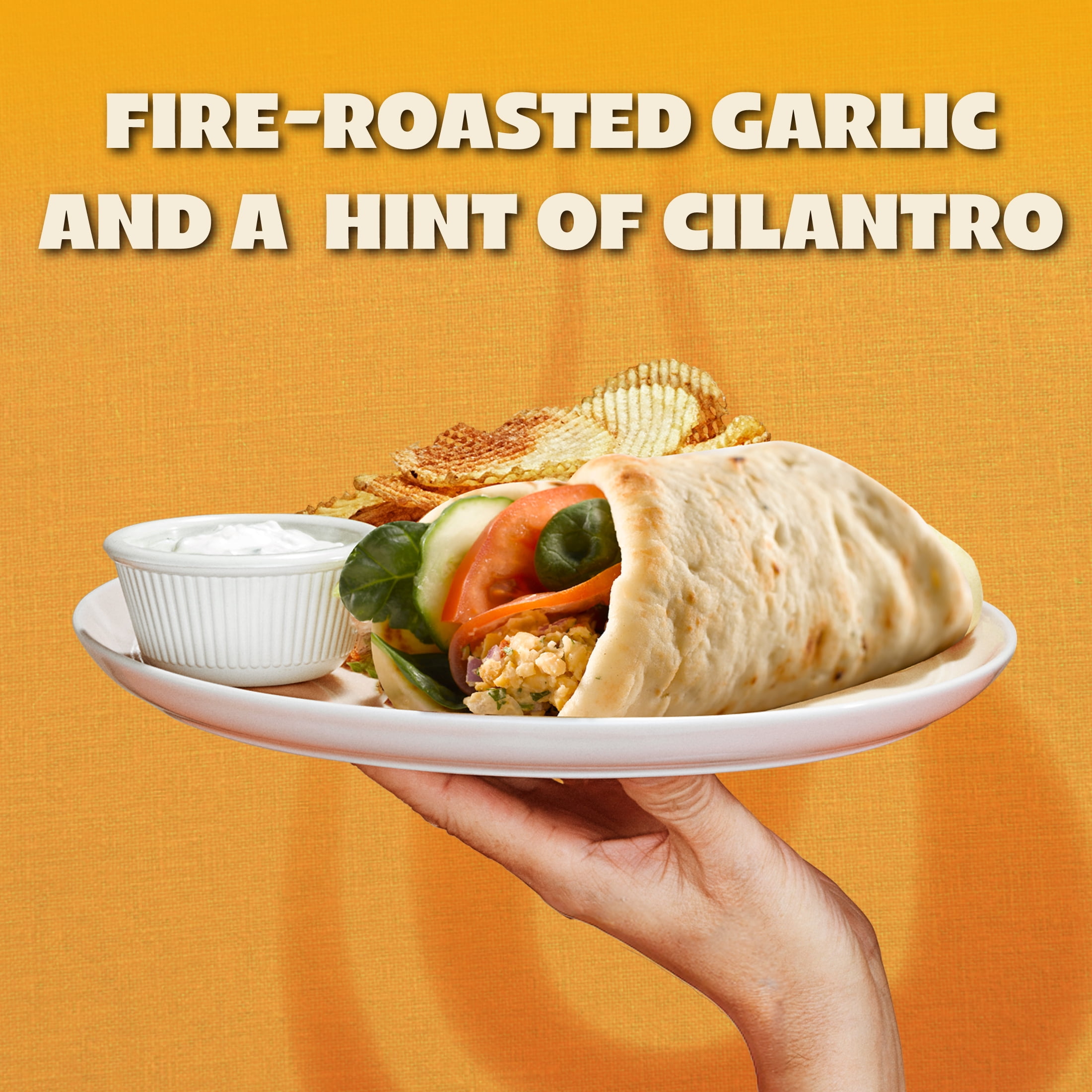 Stonefire® Roasted Garlic Naan Bread,  Regular, Shelf-Stable, Ready-to-Heat Flatbread, 8.8 oz, 2 Count