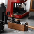thumbnail image 4 of Estación de manipulación de café expreso, soporte de madera para portafiltro de café de 51/53/58mm, soporte de compactación para Espresso con cajón magnético, 4 of 5