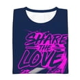 thumbnail image 5 of Share The Love T Shirt For Boys Girls, Funny Novelty T Shirt, Unisex Short Shirts For Daily Outdoor, Classic Fit, Crew Neck, 5 of 8