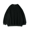 thumbnail image 1 of Blusas y camisas de manga larga con cuello redondo para hombre, sudadera holgada con cuello redondo de color liso, blusa de poliéster para hombre, 1 of 6