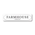 thumbnail image 1 of (Metal de aluminio) Letrero de metal con texto en inglés "Farmhouse Established Farmhouse Decor Barn Sign" Tamaño: 4 x 16 pulgadas, 1 of 4