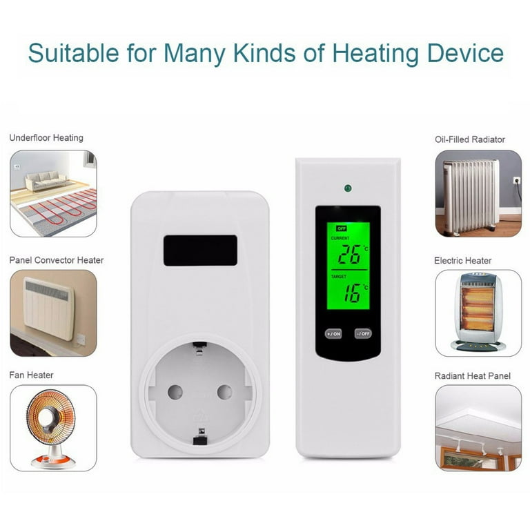Dadypet Thermostat Switchable LCD Display LCD Display Low Modes Temperature Low Temperature Alarm Socket Set Modes Function Temperature Switchable LCD