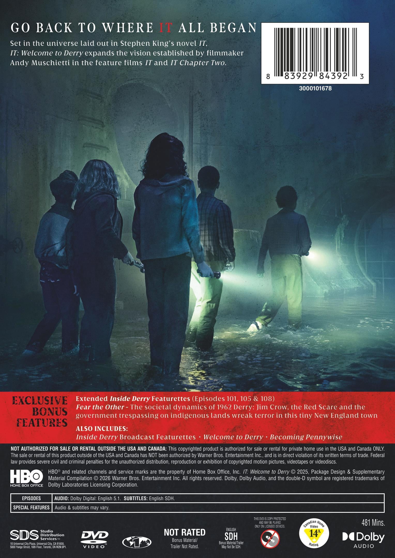 IT: Welcome to Derry: The Complete First Season (DVD), Horror, HBO