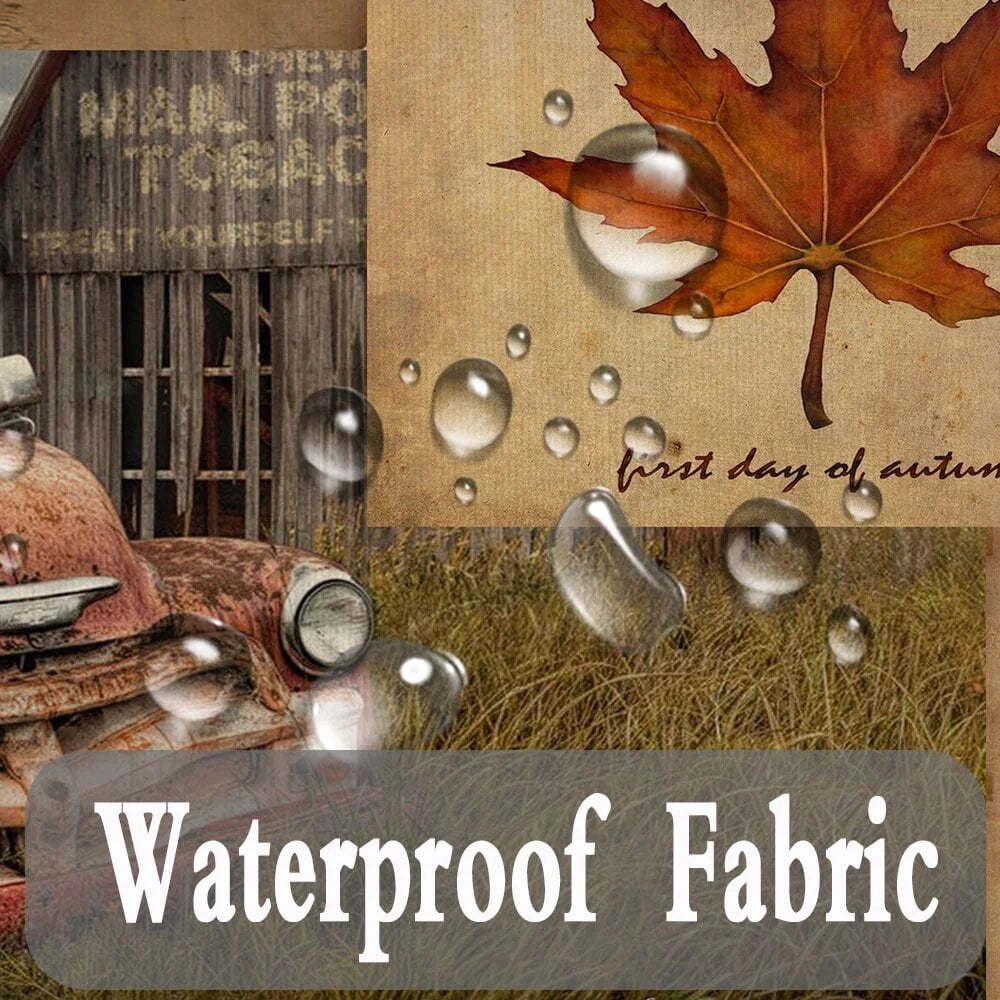 Rustic Shower Curtain, Country Woodland Mountain Bear Deer Decor Shower Curtains Set with Hooks, Western Farmhouse Fabric Bathroom Curtains, 72X72 Inches