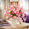 thumbnail image 7 of Artificial Flowers Outdoor Garden Decor UV Resistant Faux Silk Plants for Fence Window Box Porch Light Pink, 7 of 7