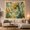 Gold Bamboo, variant on Bamboo Botanical Tapestry with Leaves and Coordinated Floral Designs