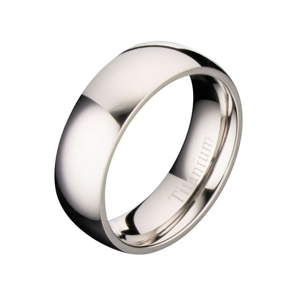 MJ Metals Jewelry Metals Jewelry 6mm Polished Comfort Fit Titanium