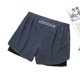thumbnail image 3 of brillar Pantalones cortos deportivos de doble capa para hombres Pantalones de fitness falsos de secado rápido de 2 piezas, 3 of 5