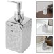 thumbnail image 5 of Dispensador de jabón cuadrado: Botella de loción líquida para baño y cocina con bomba de metal, rellenable para platos, aceites esenciales y champú, 380 ml, 5 of 8