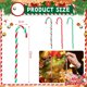 thumbnail image 4 of 20/10/1 piezas de bastones de caramelo acrílicos navideños colgantes para árbol de Navidad muletas retorcidas para fiestas de Año Nuevo, regalos de decoración del hogar, 4 of 5